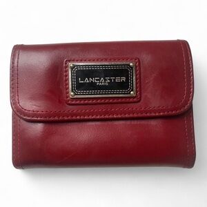 Lancaster Paris Red Leather Wallet